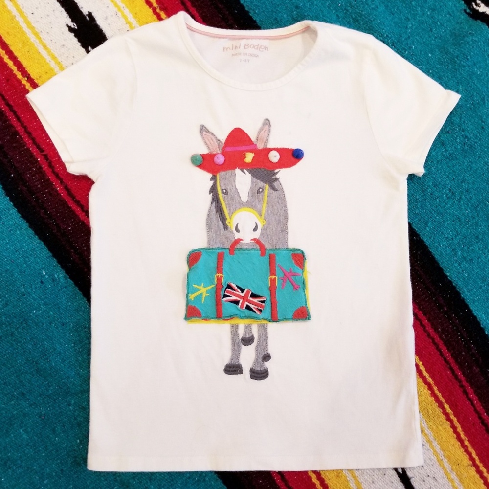 Mini Boden Donkey Vacation T-Shirt